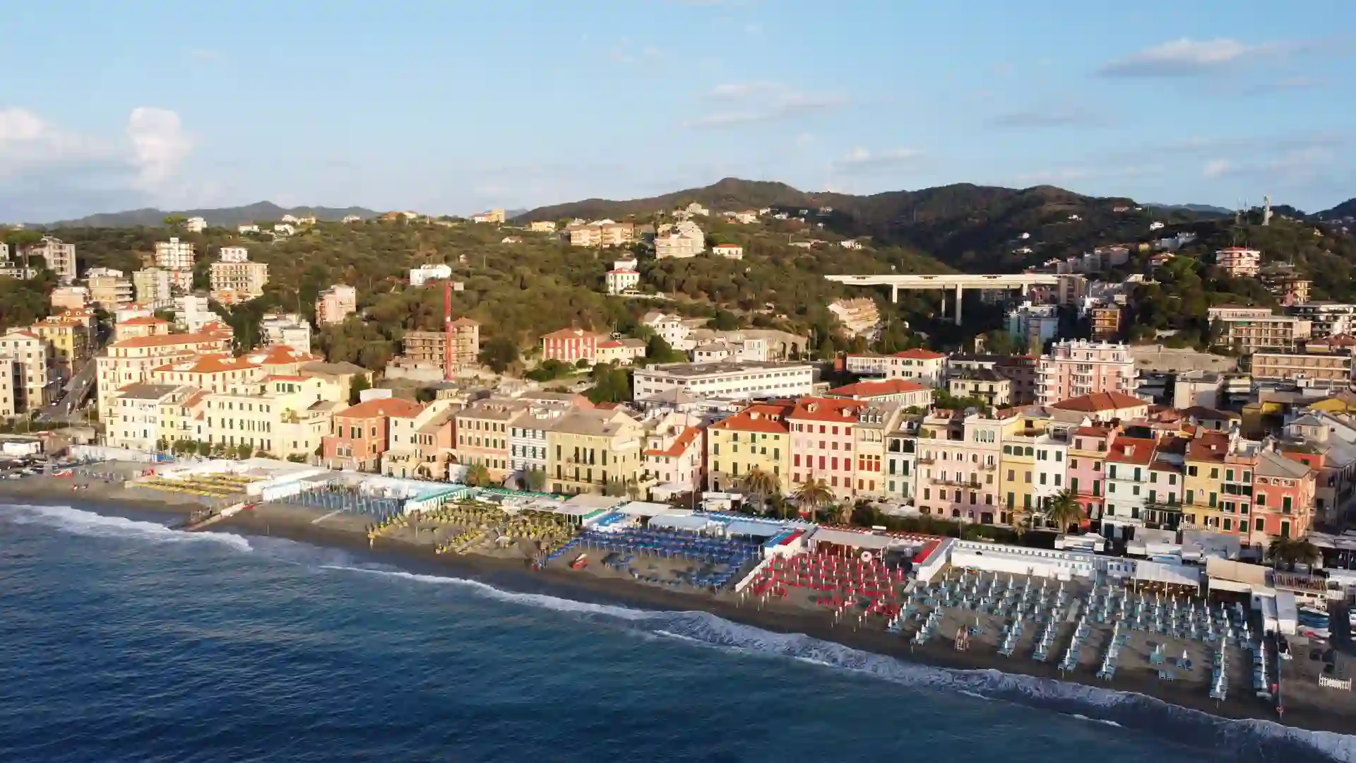 celle ligure: panorama dal mare
