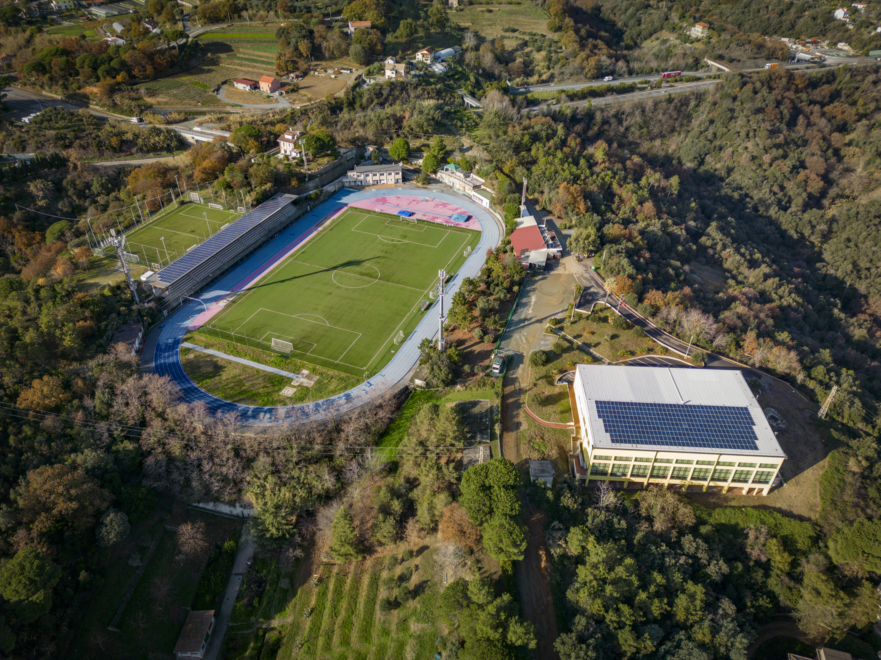 il Centro Sportivo Comunale Giuseppe Olmo - "Pino Ferro" di Celle Ligure